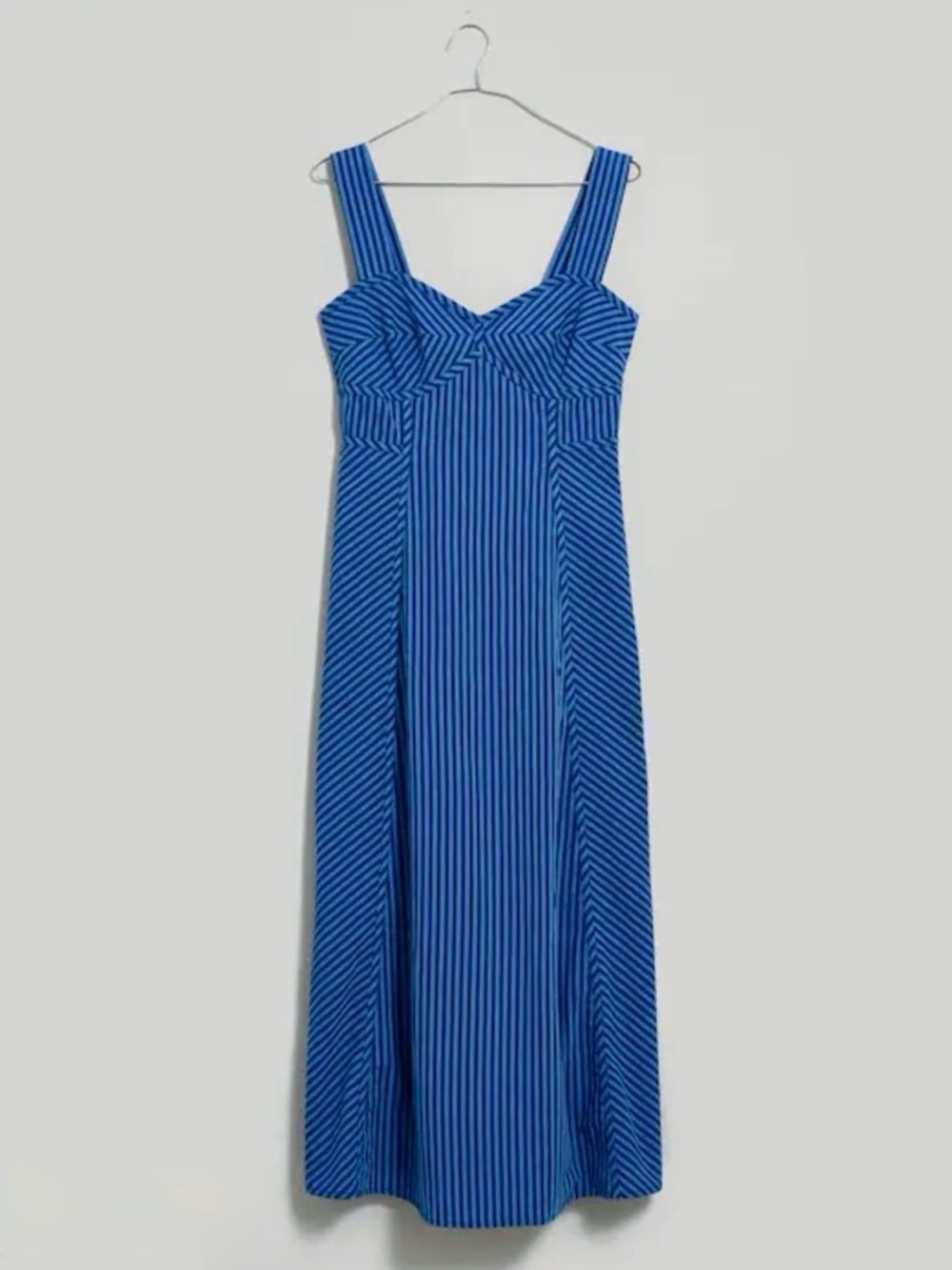 Madewell Sweetheart Sleeveless Midi Dress